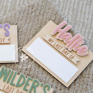 First Day of School Sign Back To School Sign First and Last Day School Sign Back To School Photo Prop Custom First Day Of School Board