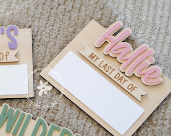 First Day of School Sign Back To School Sign First and Last Day School Sign Back To School Photo Prop Custom First Day Of School Board
