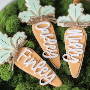 Carrot Tag Easter Basket Tags Bunny Tags Name Tags Custom Name Tags Easter Decor Easter Gifts Kids Easter Carrot Easter Tag Easter Tags