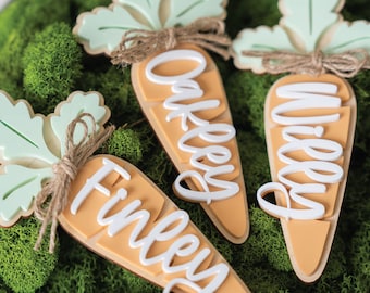Carrot Tag Easter Basket Tags Bunny Tags Name Tags Custom Name Tags Easter Decor Easter Gifts Kids Easter Carrot Easter Tag Easter Tags