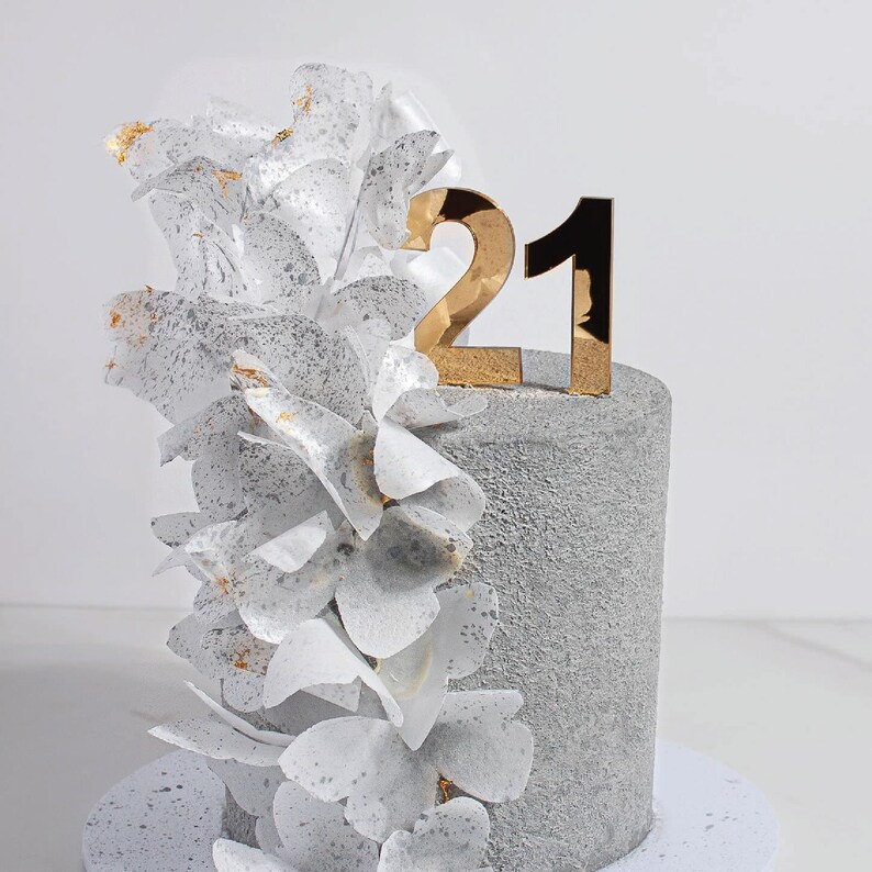 Single Digit Number Cake Topper Acrylic Number Cake Topper Birthday ...