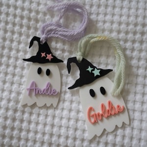 Geist-Anhänger Halloween Tags Namen Tags Halloween Eimer Tags Halloween Boo Korb Halloween Dekor Boo Tasche Boo Korb Tag Geist Tags Spooky Tags
