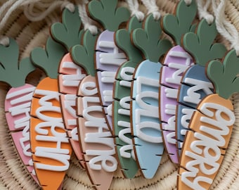 Easter Basket Tag Carrot Tag Basket Tag Personalized Easter Basket Tag Kids Easter Easter Tag Easter Decor Bunny Tag Easter Gifts Carrot Tag