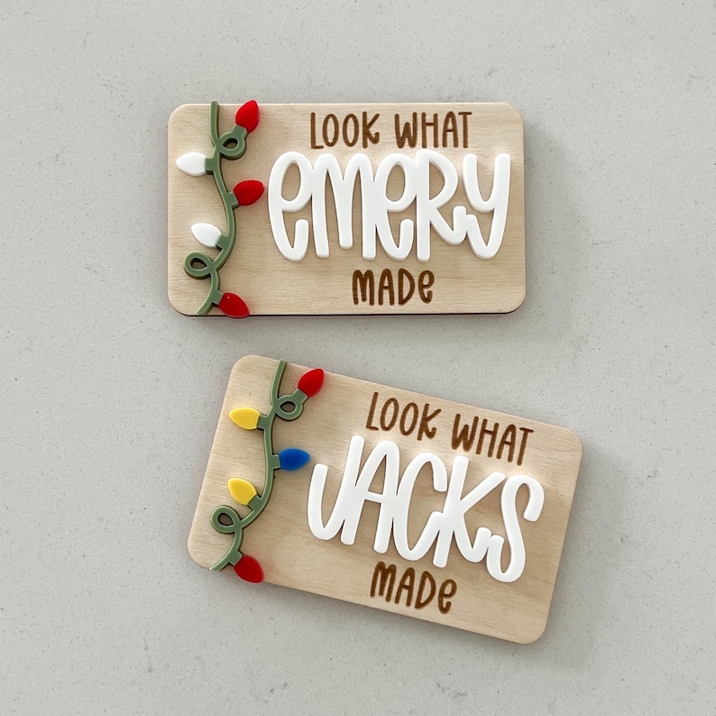 Christmas Children's Art Display Look What I Made Kid's