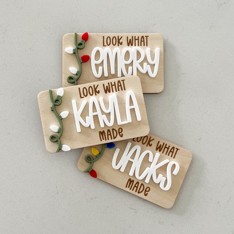 Christmas Children's Art Display Look What I Made Kid's