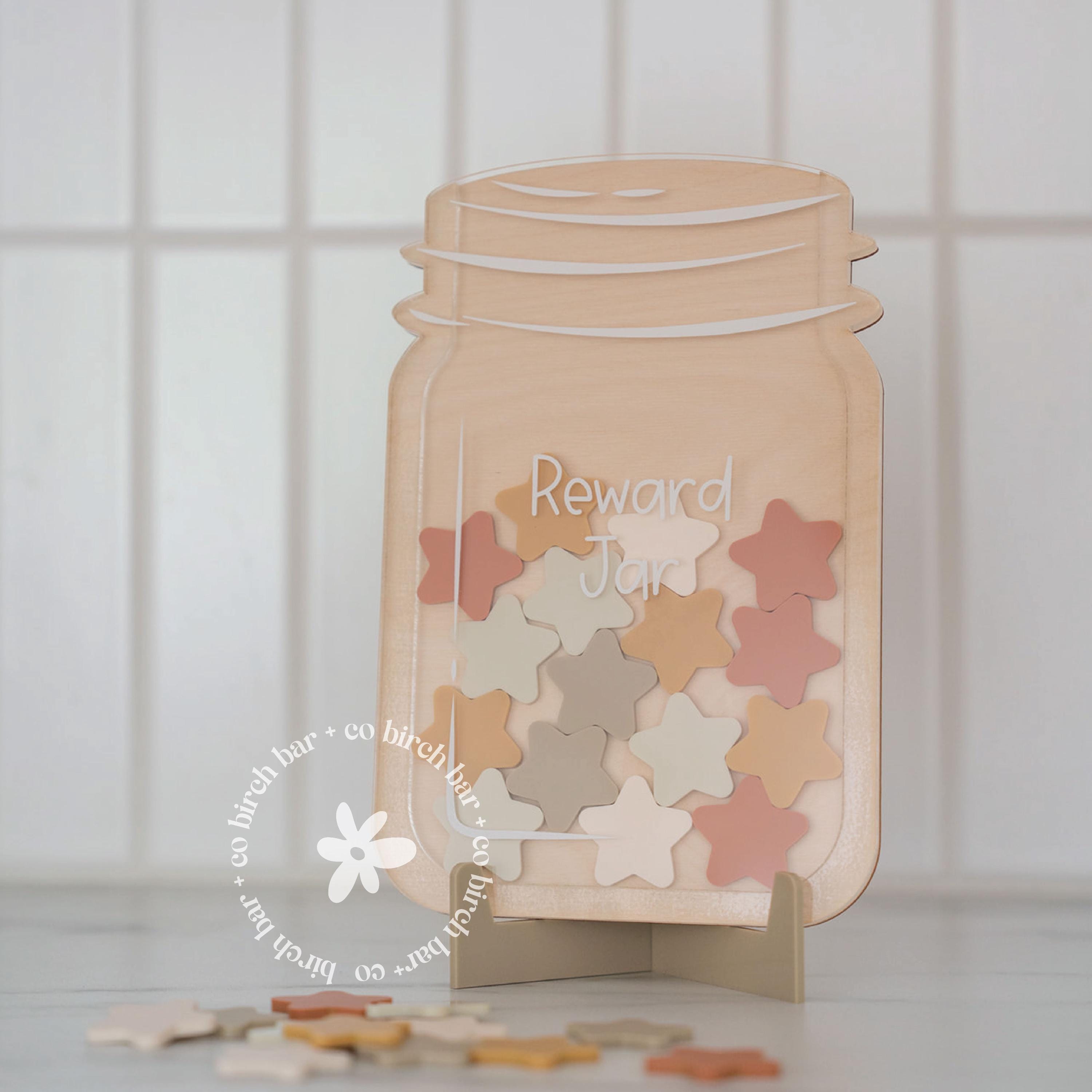 Hamburger - Pot De Récompense En Bois Pour Enfant Garçon Et Fille