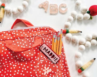 Lunchbox Tags Backpack Tags Kids Lunch Box Tag Kids Keychains Personalized Keychain Acrylic Backpack Keychain Name Tag Diaper Bag Tag