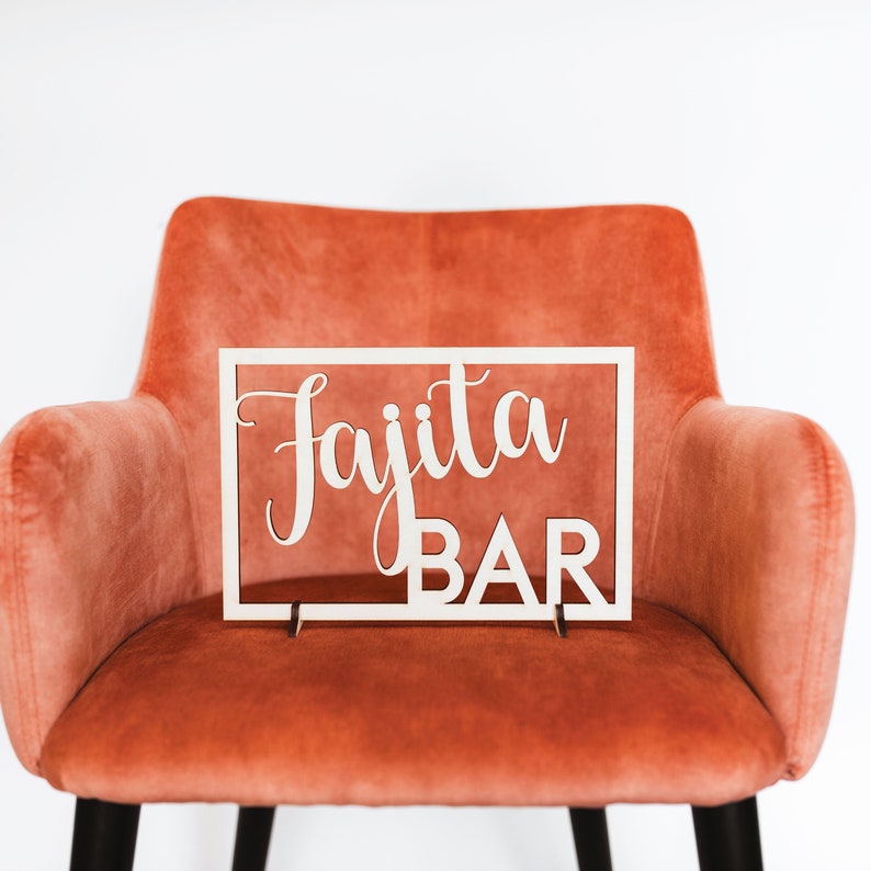 Fajita Bar Sign Wedding Reception Sign Fiesta Party Sign Etsy
