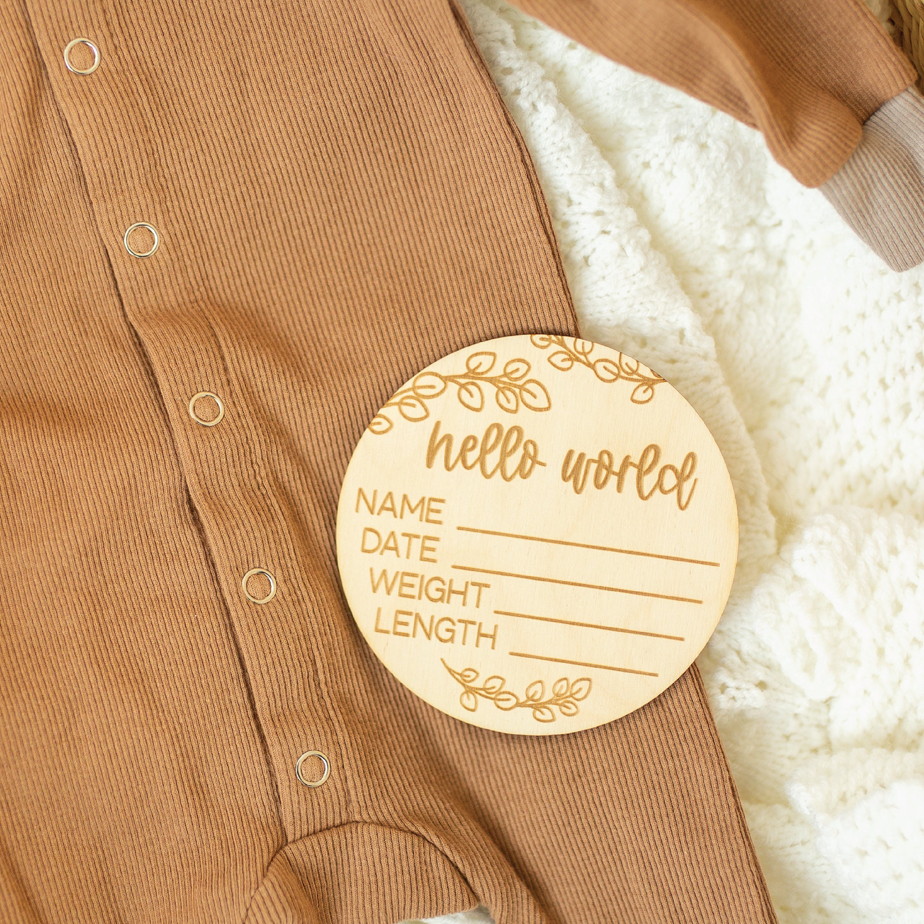 Signe de Statistiques Naissance Gravé, Annonce Naissance, Nouveau-Né, Bébé, Cadeau Jalons Douche Béb