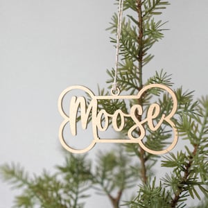 Custom Dog Ornament Dog Mom Gift Stocking Tags Dog Tag Tree Ornaments Pet Gifts Christmas Decor Holiday Gifts Dog Lover Gift Dog Bone Tag