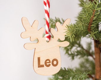Adornos de reno Etiqueta de reno Adornos navideños Adornos para árboles Decoración navideña Regalos navideños Medias de Navidad Adornos