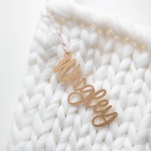 Christmas Stocking Tags Personalized Stocking Tags Wood Ornaments Custom Christmas Tags Personalized Tags Christmas Ornament Christmas Decor