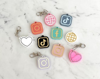 Llavero NFC personalizado / Etiqueta NFC para redes sociales, Etiqueta NFC empresarial personalizada, Llavero con enlace a Instagram, Tarjeta de presentación digital, Llavero empresarial