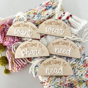 Mindful Gifting Christmas Tags Want Need Wear Read Share Gift Tags Reusable Christmas Gift Tags Reusable Gift Tags Reusable Holiday Gift Tag