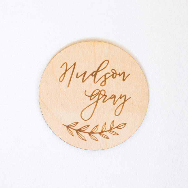 Wood Baby Name Sign Custom Engraved Baby Name Sign Newborn Etsy