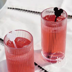 Acrylic Mouse Stir Sticks Swizzle Sticks Baby Shower Drink Stir Sticks Birthday Party Decor Drink Tags Party Stir Sticks Set of 6