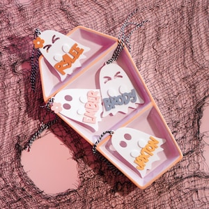 Ghost Boo Basket tag Halloween Basket Tag Halloween Bucket Personalized Basket Tag Kids Halloween Ghost Tag Kids Halloween Tag Ghost Tags