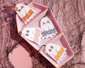 Ghost Boo Basket tag Halloween Basket Tag Halloween Bucket Personalized Basket Tag Kids Halloween Ghost Tag Kids Halloween Tag Ghost Tags
