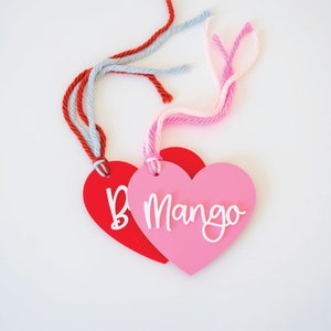 Valentines Day Heart Tags Valentines Basket Kids Valentines Personalized Name Tag Valentine Heart Valentine Gift Tag Valentine Basket Tag
