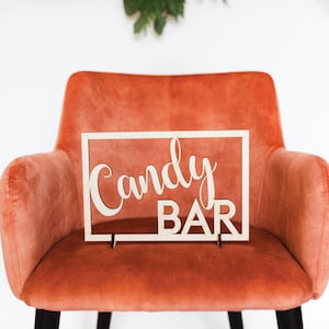 Candy Bar Sign Wedding Desserts Bar Sign Candy Buffet Donut Bar Sign Bridal Shower Engagement Party Wedding Table Sign Cake Bar Sign