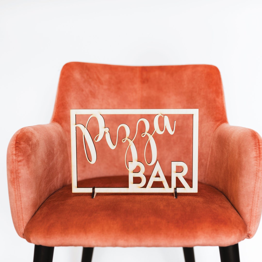 Pizza Bar Sign Wedding Table Sign Pizza Buffet Bar Sign Etsy