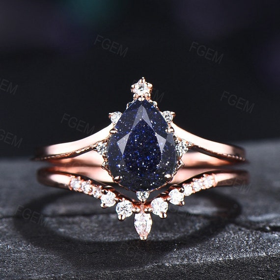 Crystal wedding rings sets online
