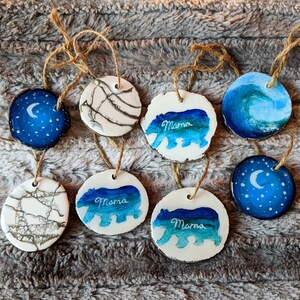 Abstract Wooden Ornaments