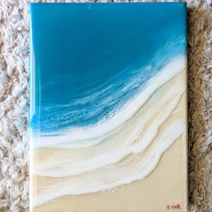 Gulf Coast - 9x12 Resin on Wrapped Canvas