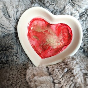 Heart Shaped Ceramic Trinket Dish
