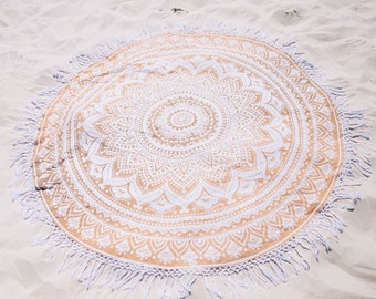 Bridesmaid Gift From Bride Bohemian Beach Blanket SALE ON ETSY Mandala Beach Throw Beach Bridal Shower Gift