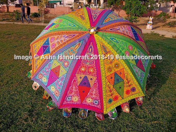 Verenigde Staten van Amerika inval Implicaties Indian Hippie Umbrella Outdoor Parasols Handmade Multicolor - Etsy