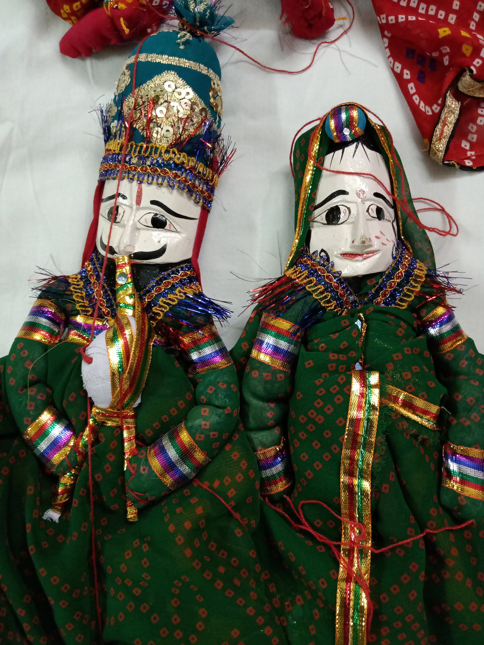 Rajasthani Famous Handmade Puppets katputli Puppet Pair for Etsy