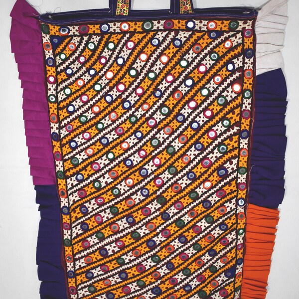 Brown - Handcrafted Kutch Hand Embroidery Keychain