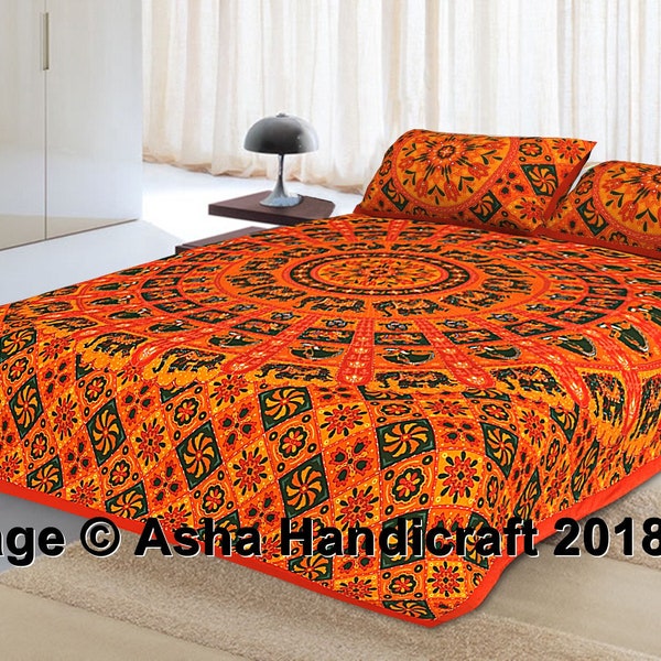 Indian Embroidery Bedspread Etsy