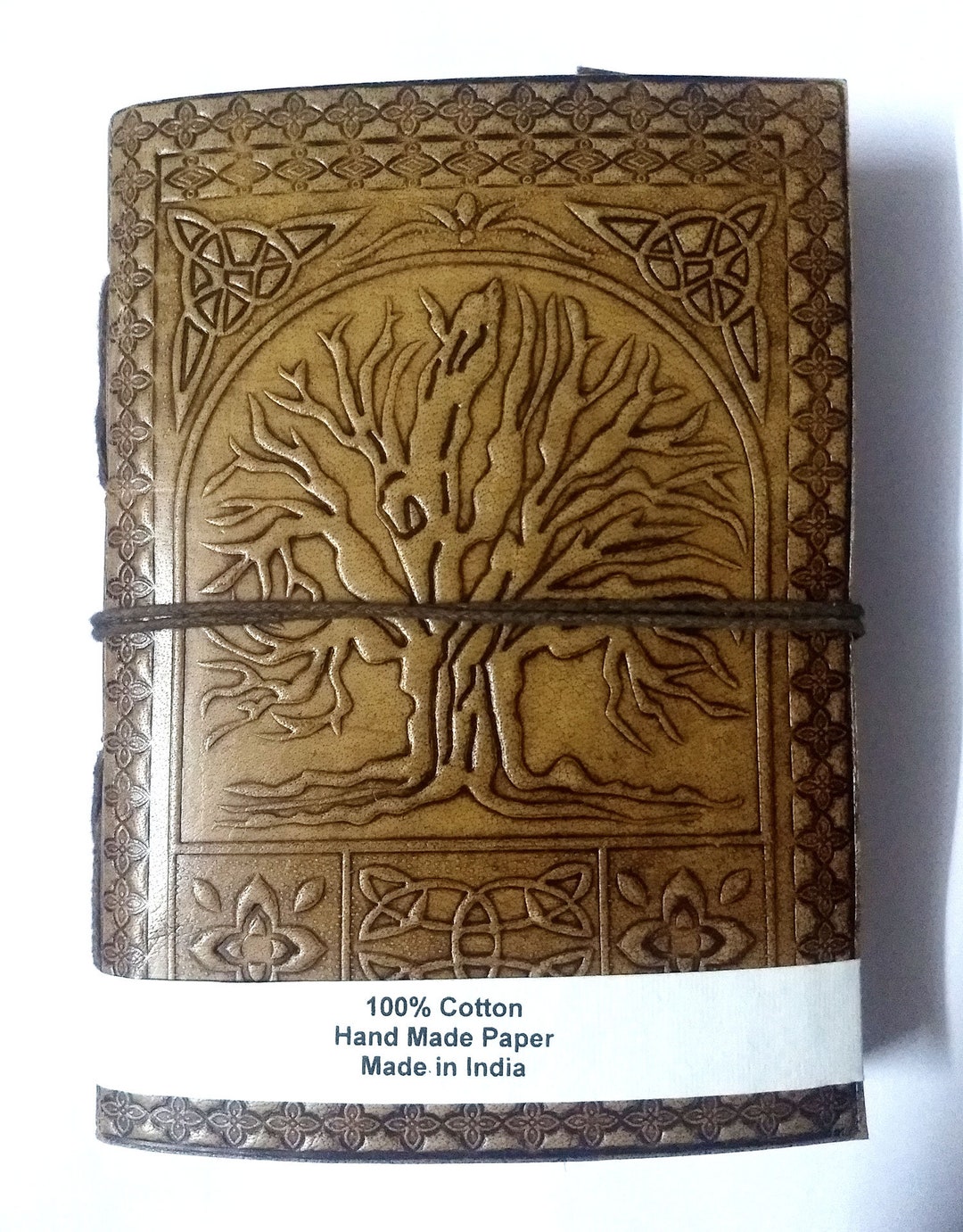 Indian Vintage Handmade Cotton Paper Journal Diary Leather Etsy