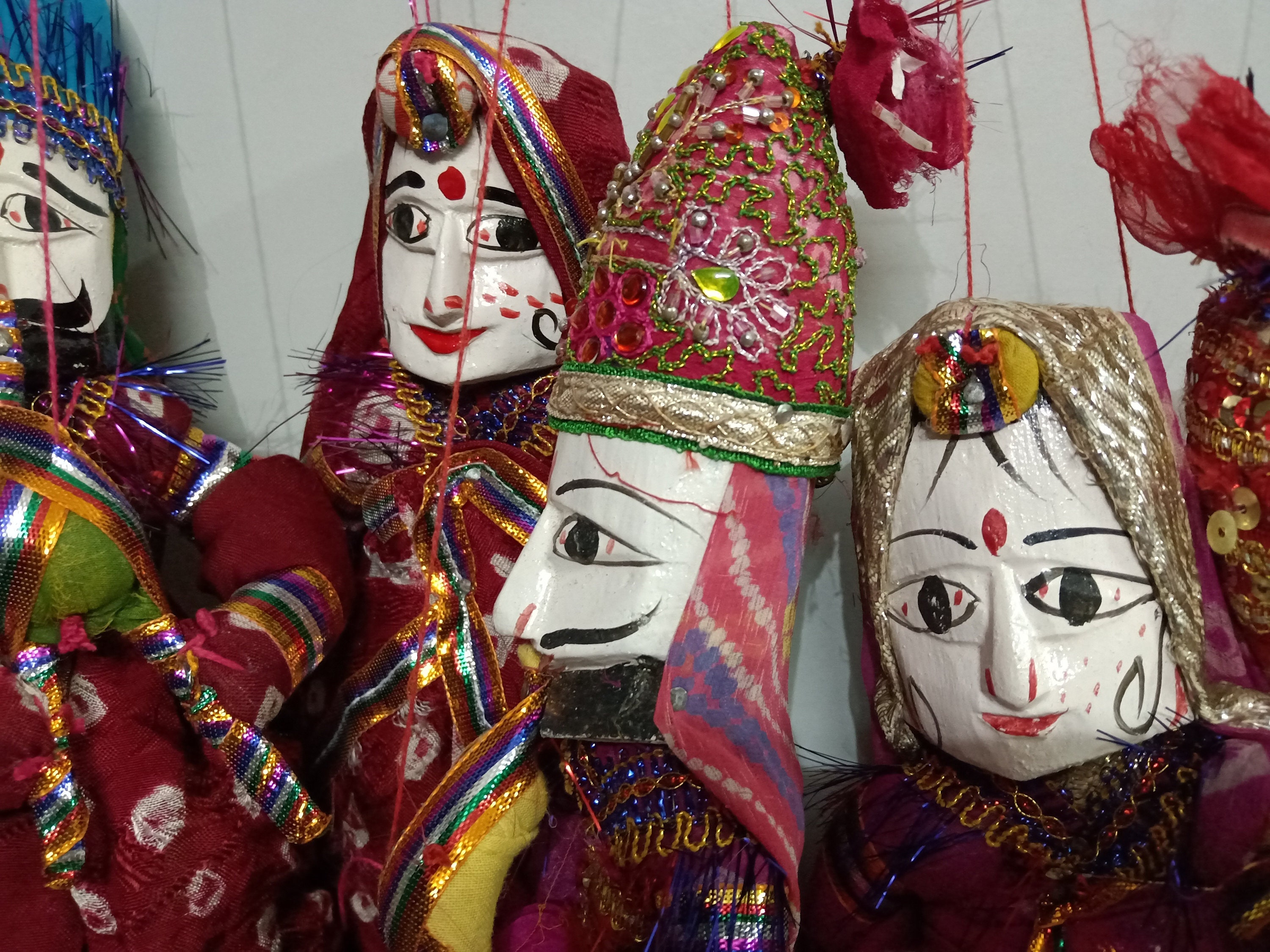 Rajasthani Famous Handmade Puppets katputli Puppet Pair for Etsy
