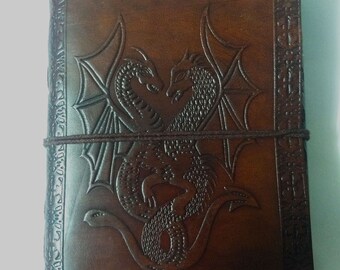 Handmade Dragon emboss Leder Journal mit Verschluss persönliches Tagebuch Skizzenbuch Blankobuch großes Geschenk für Schriftsteller Buch der Schatten personalisiert