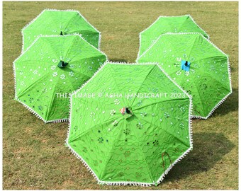 Indian Wedding Mehandi Heena Theme Decortive Umbrella Bohemian Women Sun Shade Parasol Party Props Decor Umbrellas Parasols Wholesale Lot