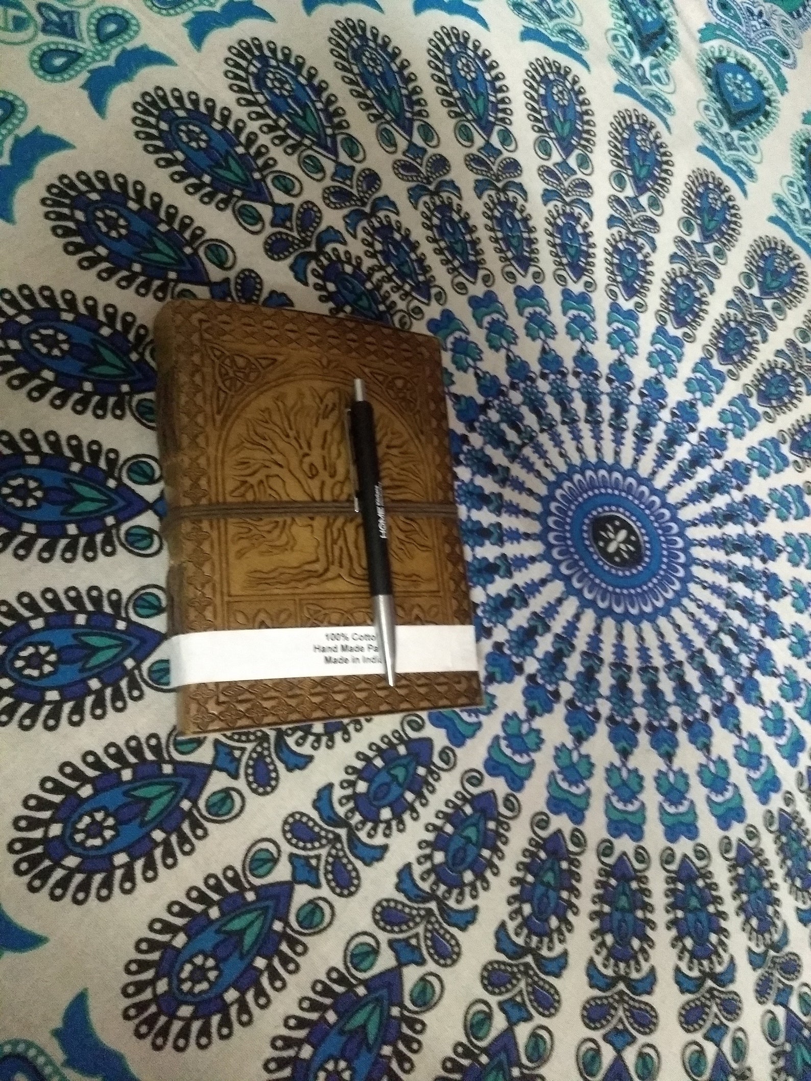 Indian Vintage Handmade Cotton Paper Journal Diary Leather Etsy