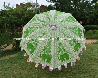 Brand New Indian Bohemian Hippie Elephant Garden Umbrella, Outdoor Patio Parasols, Beach Open Restaurant Umbrella Decoration Free Shipping