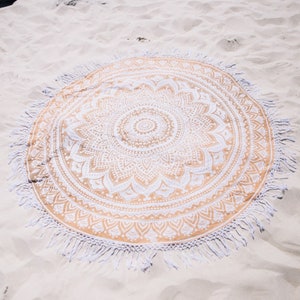 Bridesmaid Gift From Bride Bohemian Beach Blanket SALE ON ETSY Mandala Beach Throw Beach Bridal Shower Gift
