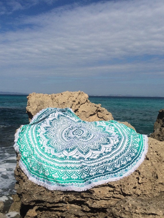 Bridesmaid Gift From Bride Bohemian Beach Blanket SALE ON ETSY Mandala Beach Throw Beach Bridal Shower Gift