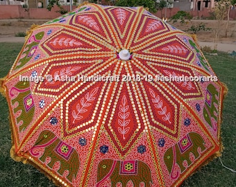 Elephant Mandala Patio Parapluie Yard Garden Sun Shade parasol Extérieur Plage Pont