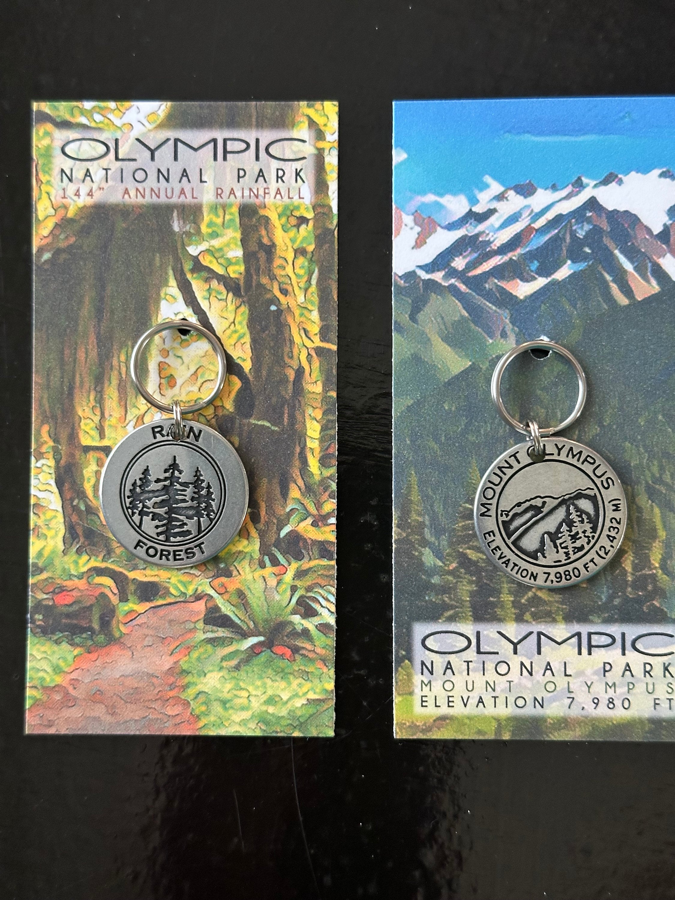 Olympic National Park Token Coin Keychain Zipper Pull 1pc Landmark