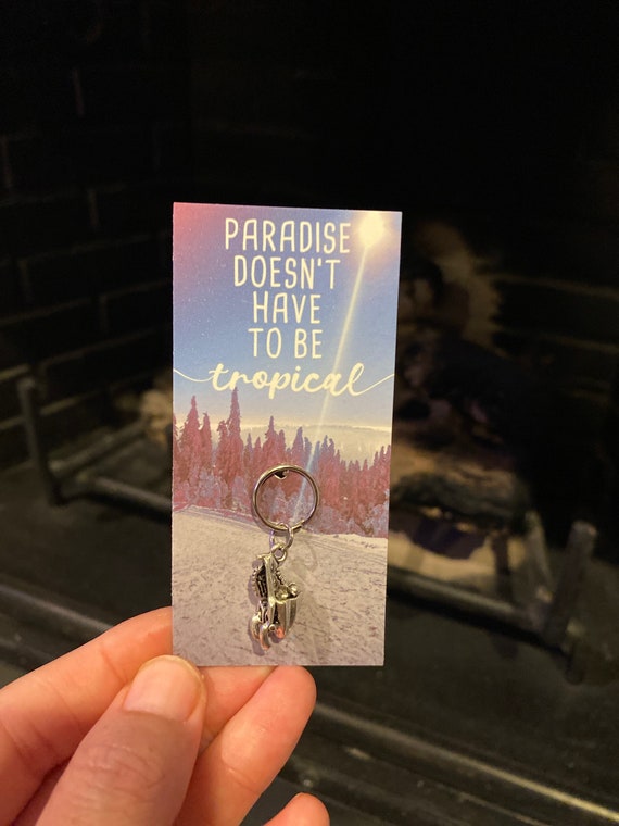 PORTACHIAVI Motivo SPORT INVERNALI SKI SCI SNOWBOARD