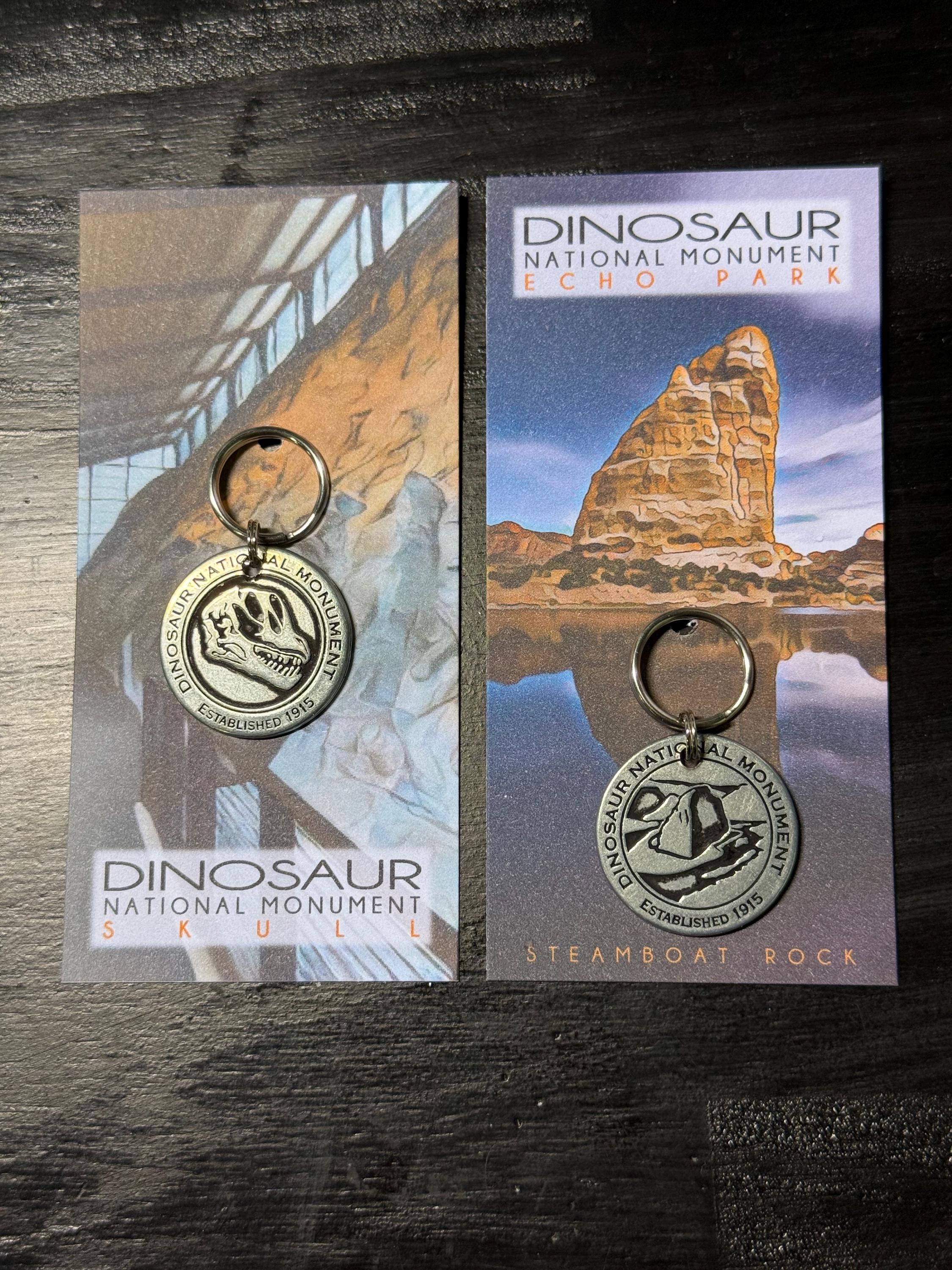 Dinosaur National Monument Token Coin Keychain Zipper Pull 1pc