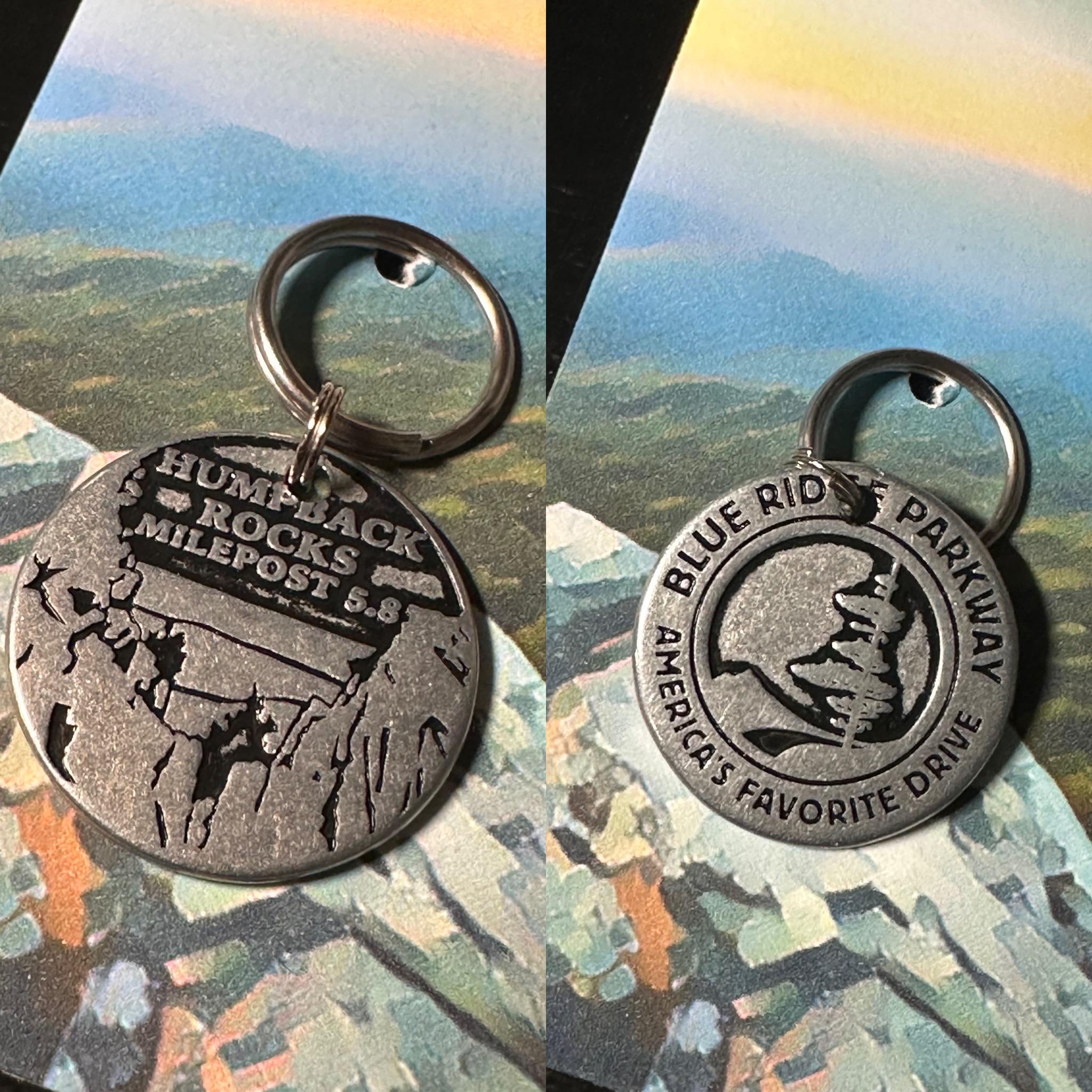 Blue Ridge Parkway National Park Token Coin Keychain Zipper Pull 1pc ...