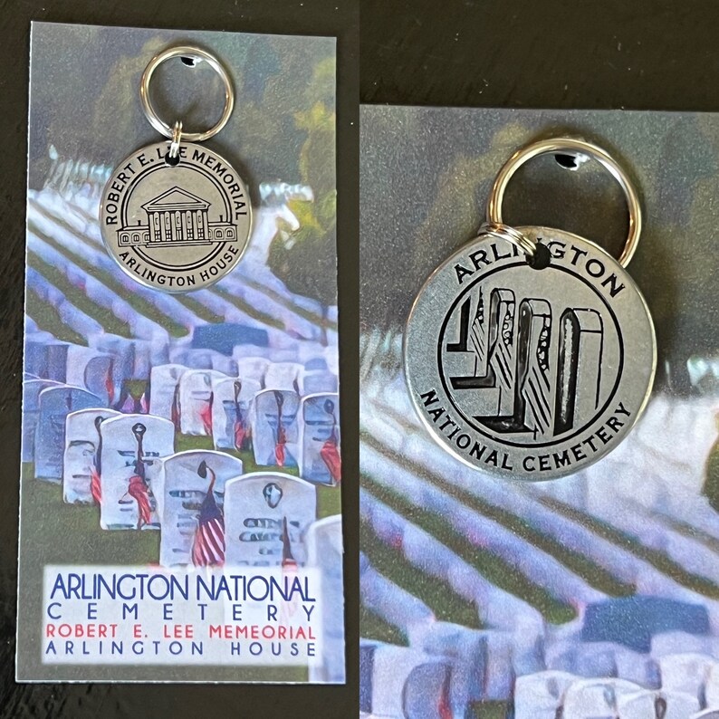 Arlington National Cemetery Token Coin Keychain Zipper Pull 1pc John F ...
