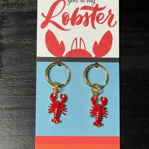 You’re My Lobster Charm Keychain Zipper Pull 2pcs Friends Quote Partner Friend Spouse Gift Fun