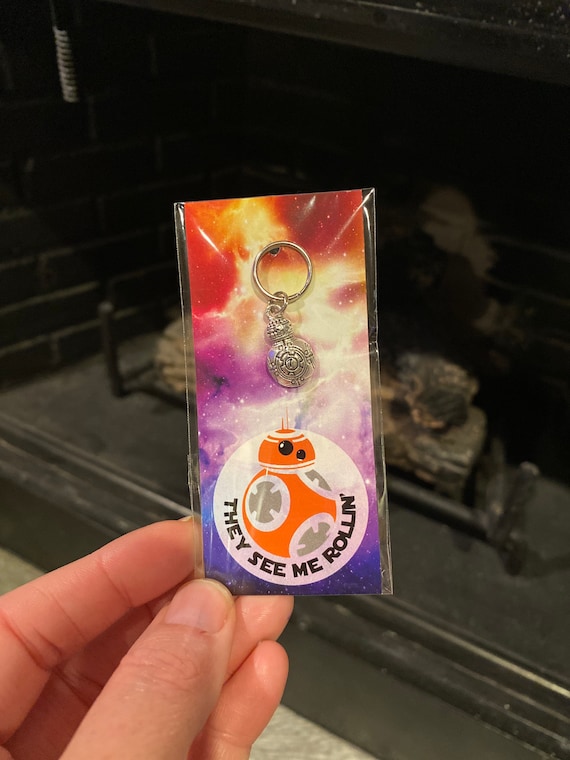 Star Wars BB-8 BB8 Charm Keychain Zipper Pull 1pc 21x12mm the